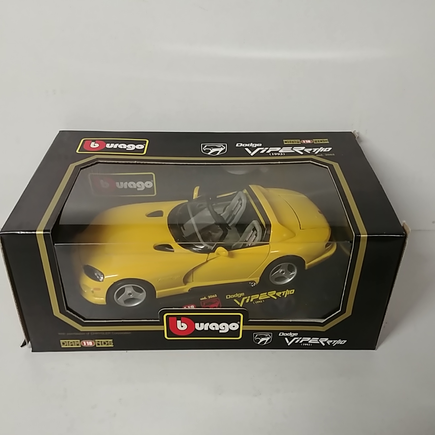 1993 Dodge 1/18th Viper RT/10 Yellow