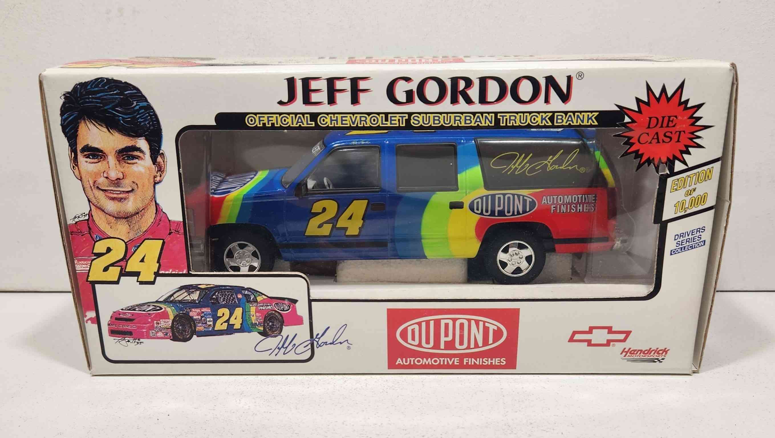 1995 Jeff Gordon 1/24th Dupont Chevrolet Suburban Bank