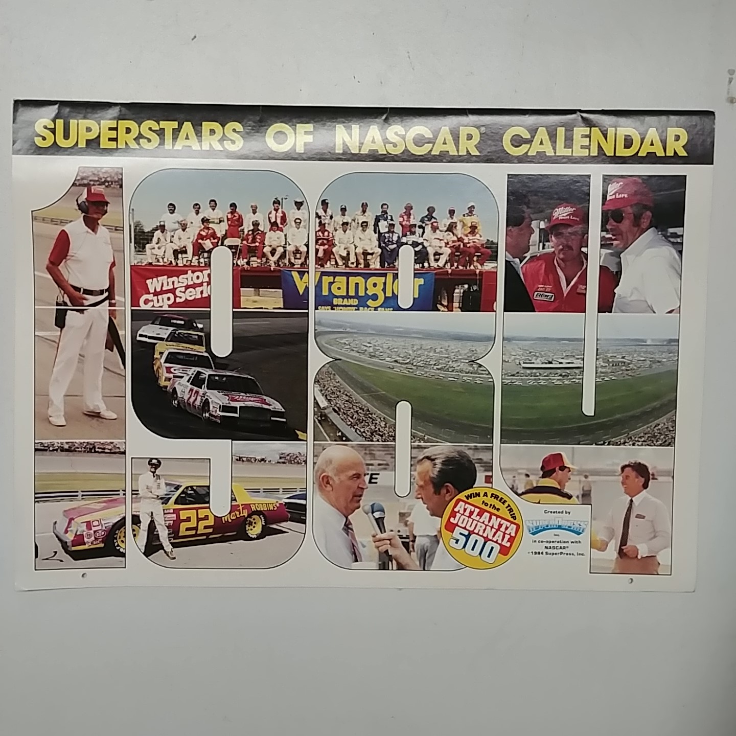 1984 Super Stars of Nascar Calendar