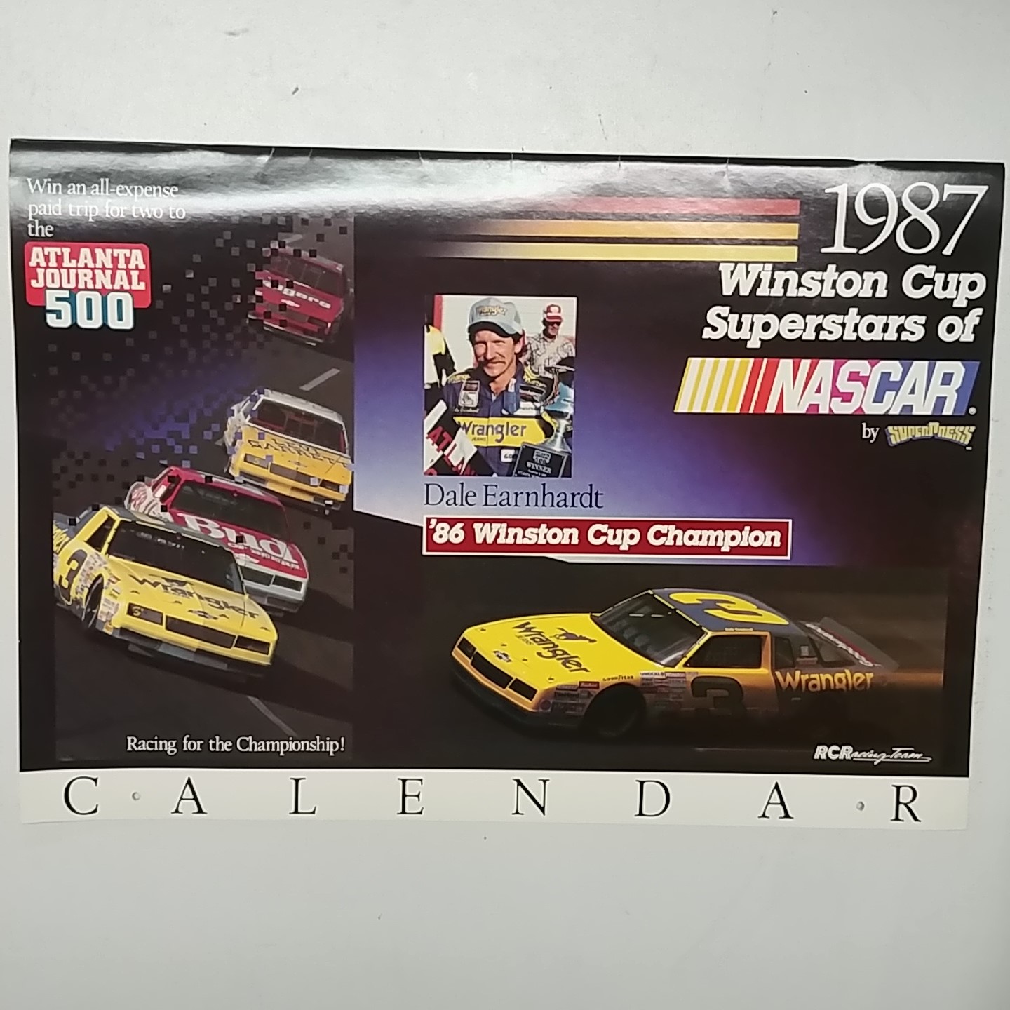 1987 Super Stars of Nascar Calendar