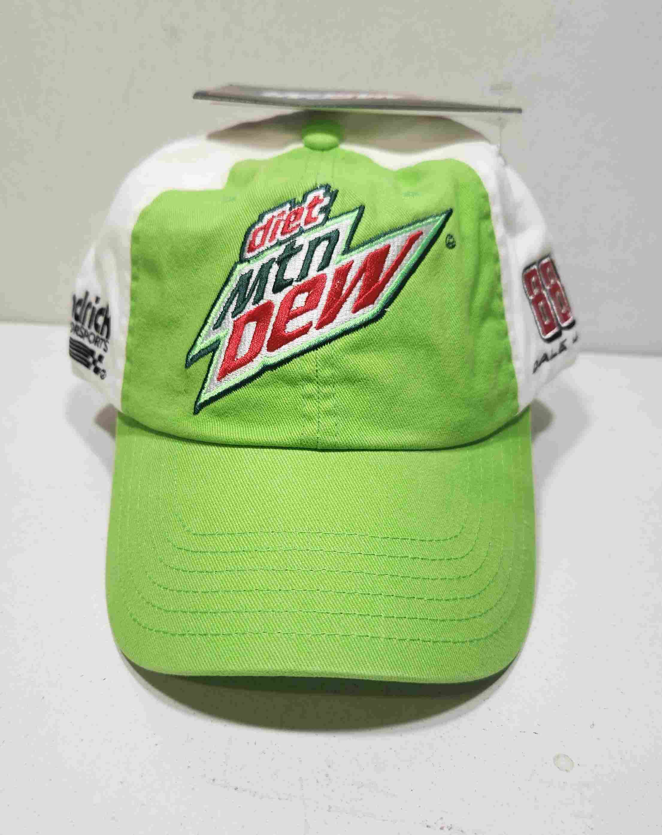 2012 Dale Earnhardt Jr Diet Mountain Dew "Lime Green" cap