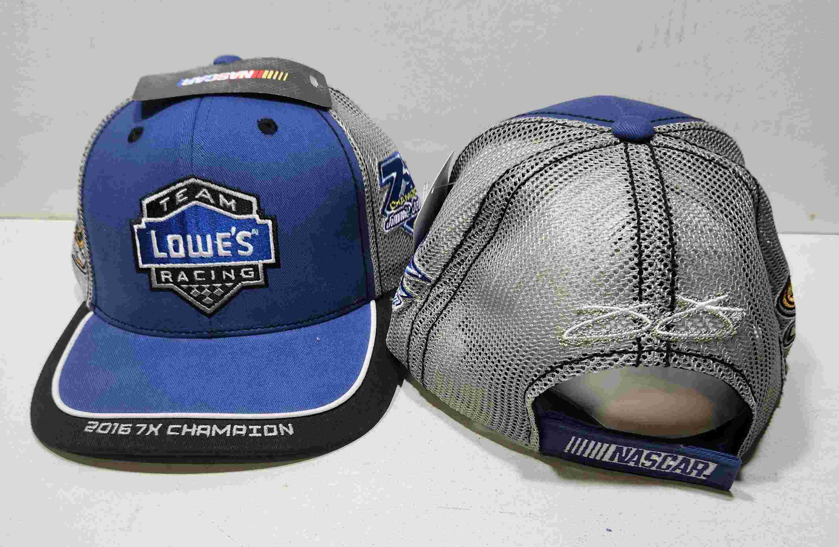 2016 Jimmie Johnson Lowe's "7-Time Champion" "Sponsor" mesh hat
