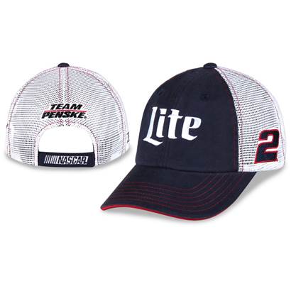 2017 Brad Keselowski Miller Lite "Trucker" mesh cap