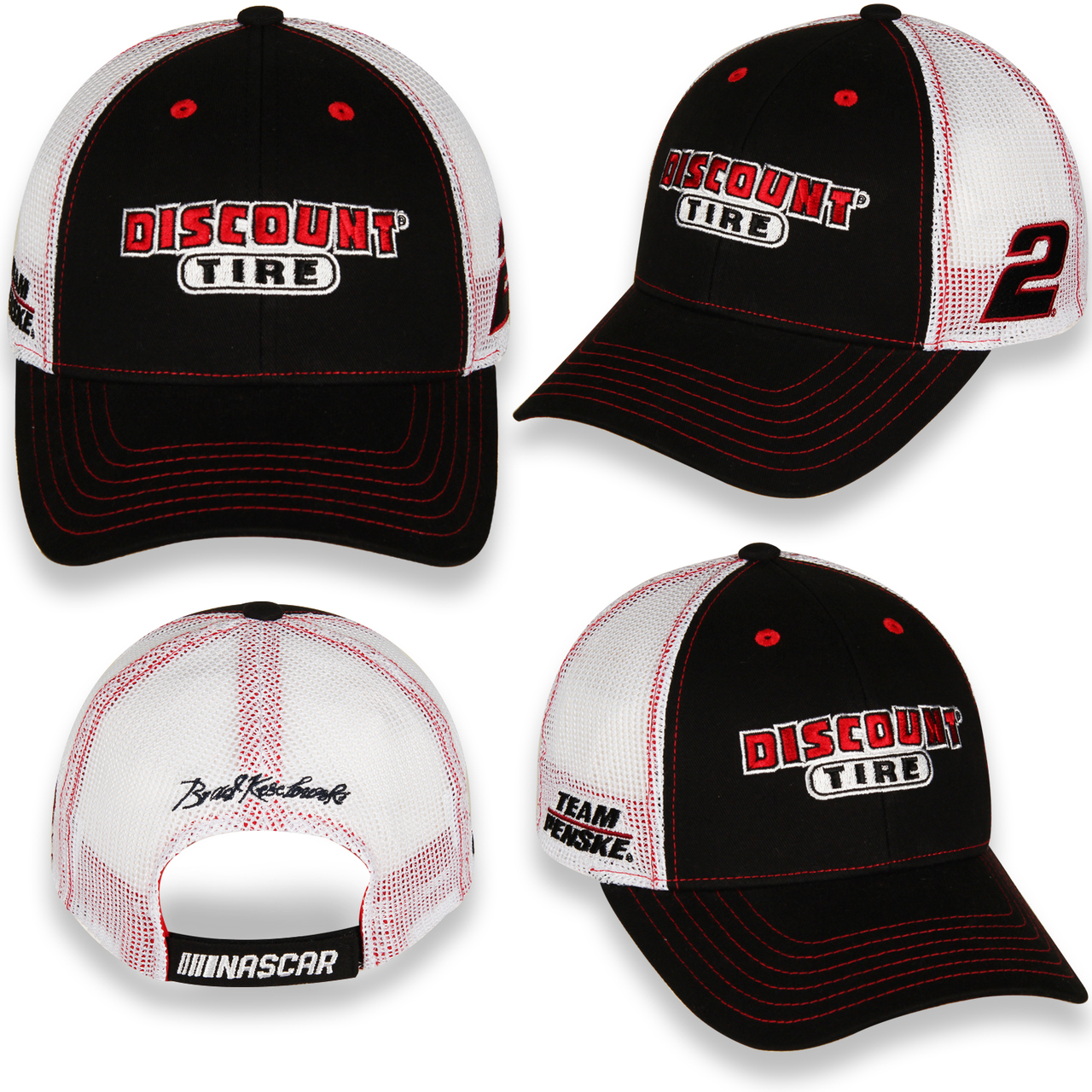 2020 Brad Keselowski Discount Tire "Sponsor" mesh hat