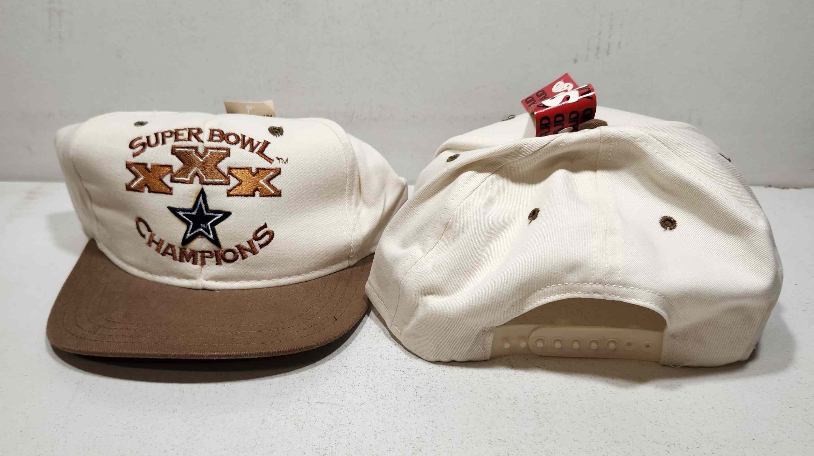 1996 Dallas Cowboys Super Bowl XXX Champions NFL cap by AJD Cap Company
