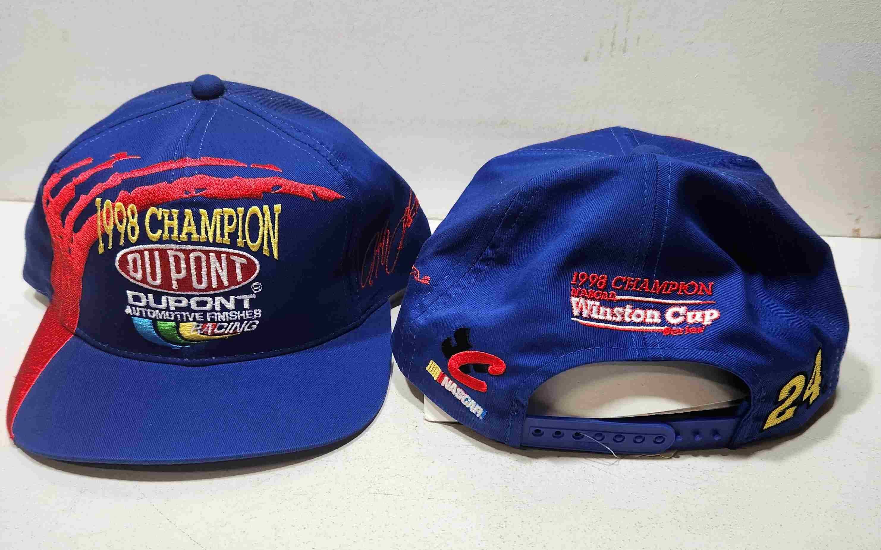 1998 Jeff Gordon Dupont "Winston Cup Champion" Blue cap