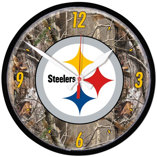 2016 Pittsburgh Steelers "Realtree" round clock