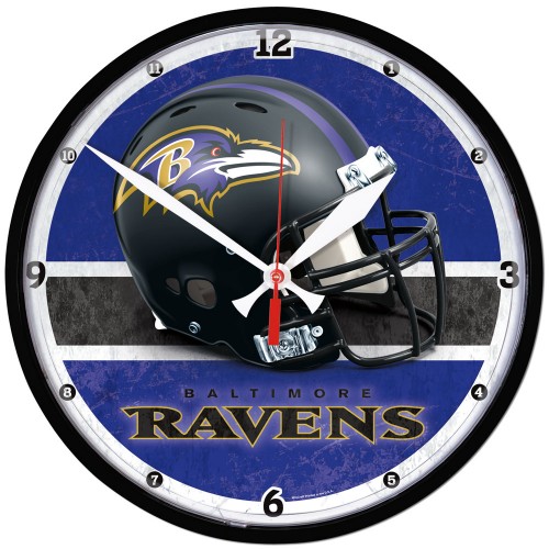 2016 Baltimore Ravens "Helmet" round clock