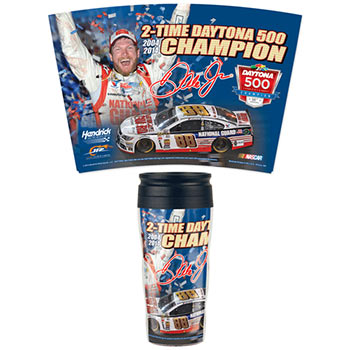 2014 Dale Earnhardt Jr National Guard "Daytona 500 Win" 16 oz Travel Mug