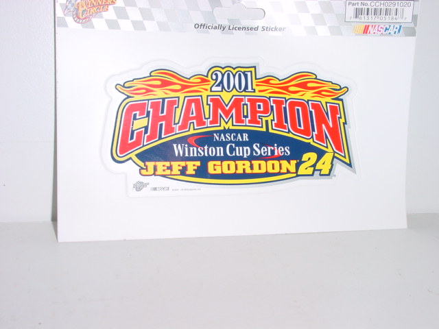 2001 Jeff Gordon Winston Cup Champion Decal