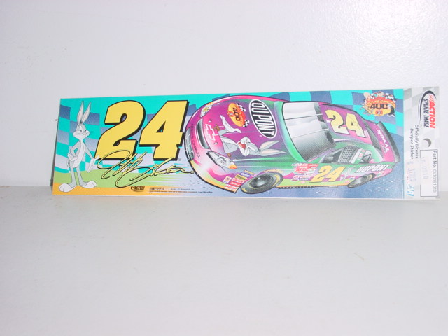 2001 Jeff Gordon Dupont "Looney Tunes" Bumper Sticker