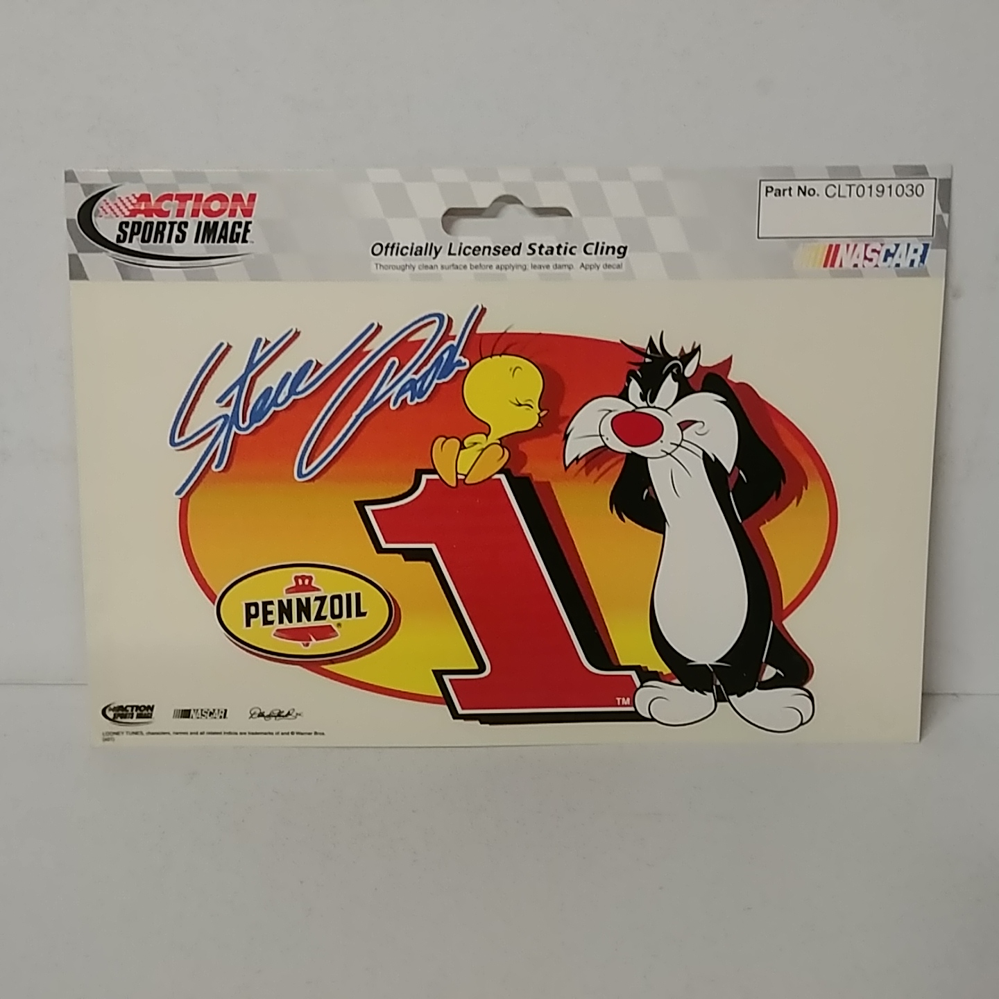 2001 Steve Park Pennzoil "Looney Tunes" static cling