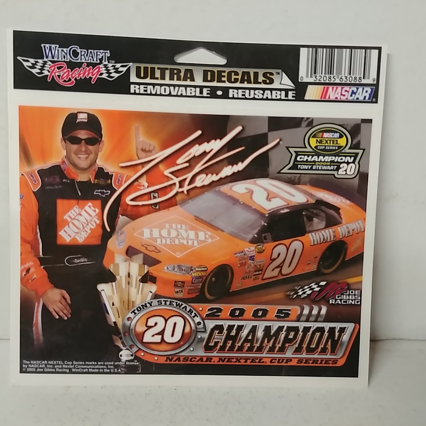 2005 Tony Stewart Home Depot "Nextel Cup Champion" Ultra Decal