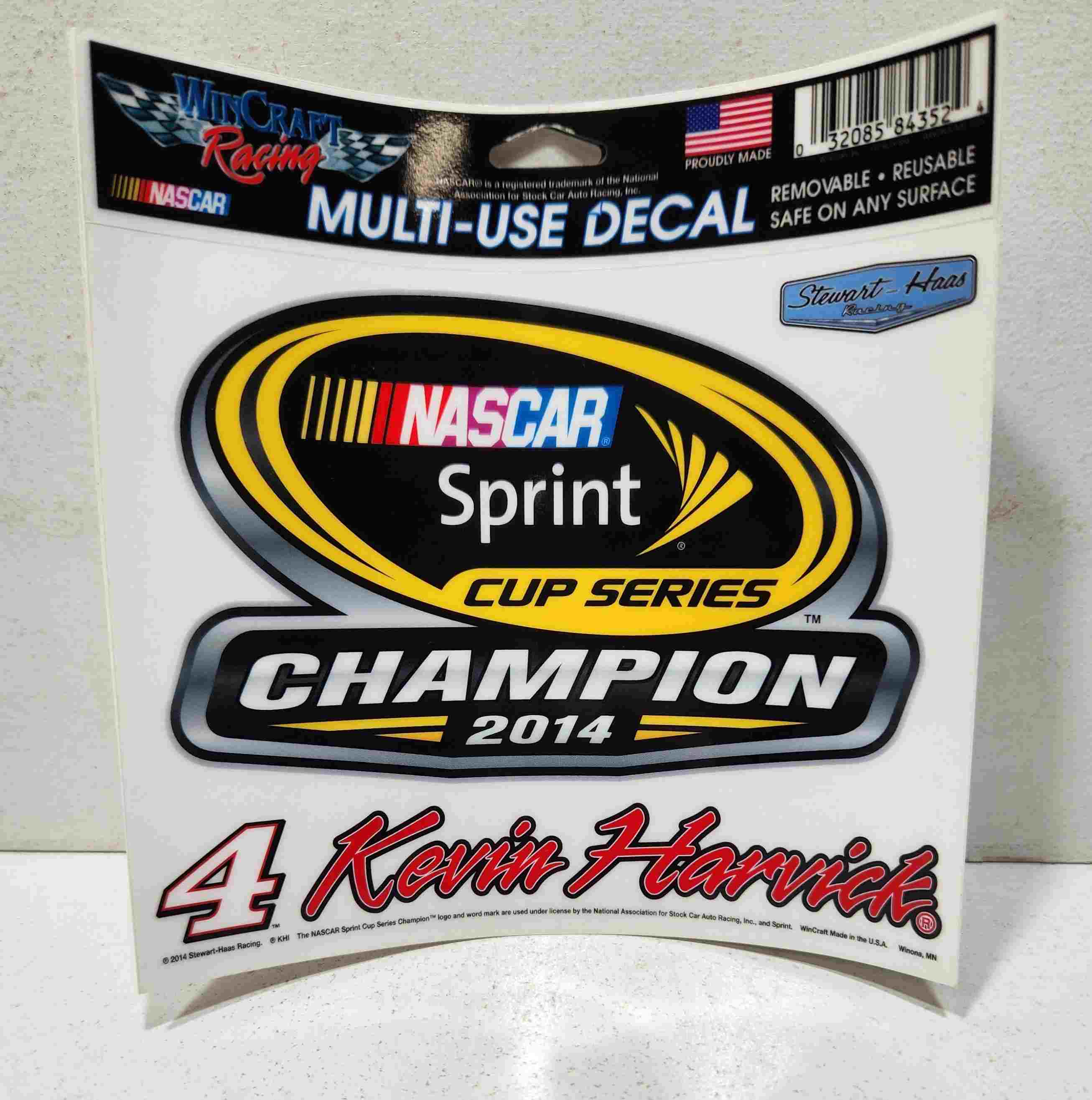 2014 Kevin Harvick Sprint Cup Champion Multi Use Decal