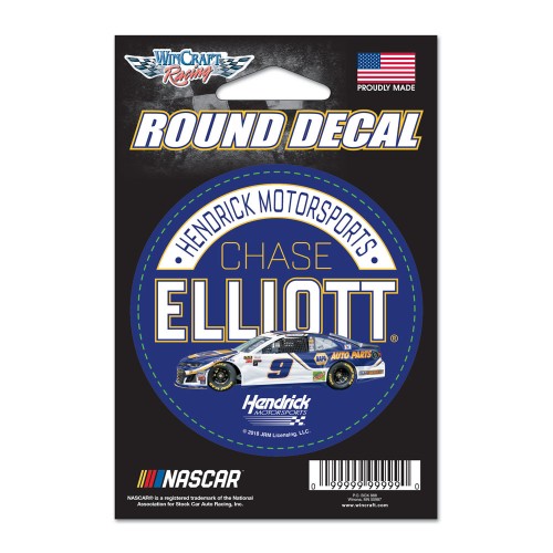 2018 Chase Elliott Napa 3" round decal