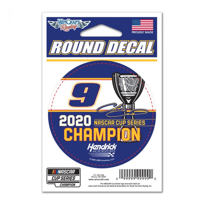 2020 Chase Elliott NAPA "NASCAR Cup Champion" 3" round decal