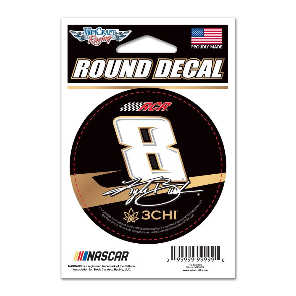 2023 Kyle Busch 3CHI 3" round decal