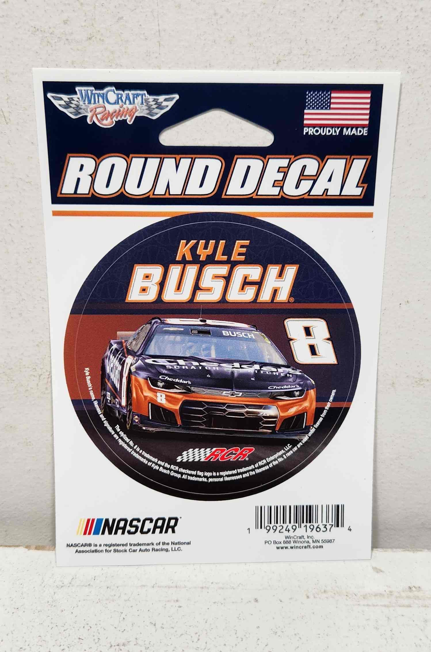 2026 Kyle Busch Cheddars 3" Round Decal