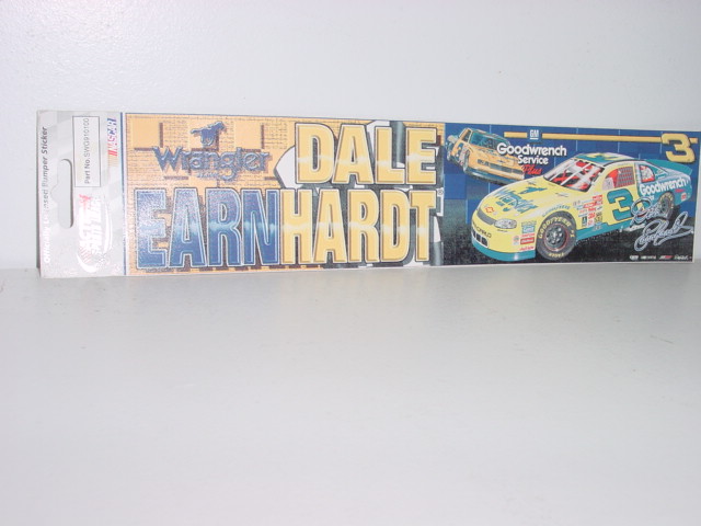 1999 Dale Earnhardt Wrangler bumper sticker