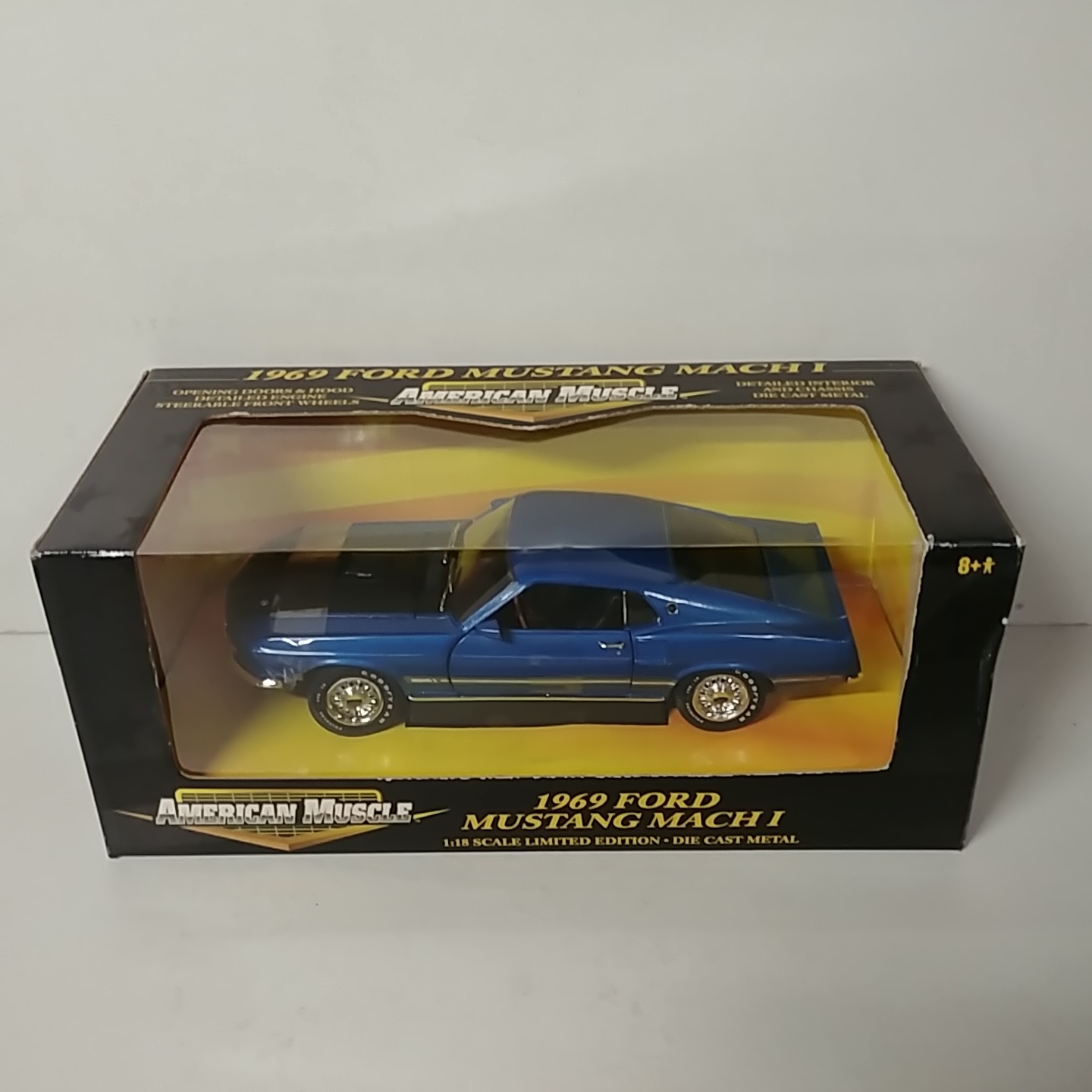 1969 Ford 1/18th Mustang Mach1 Blue