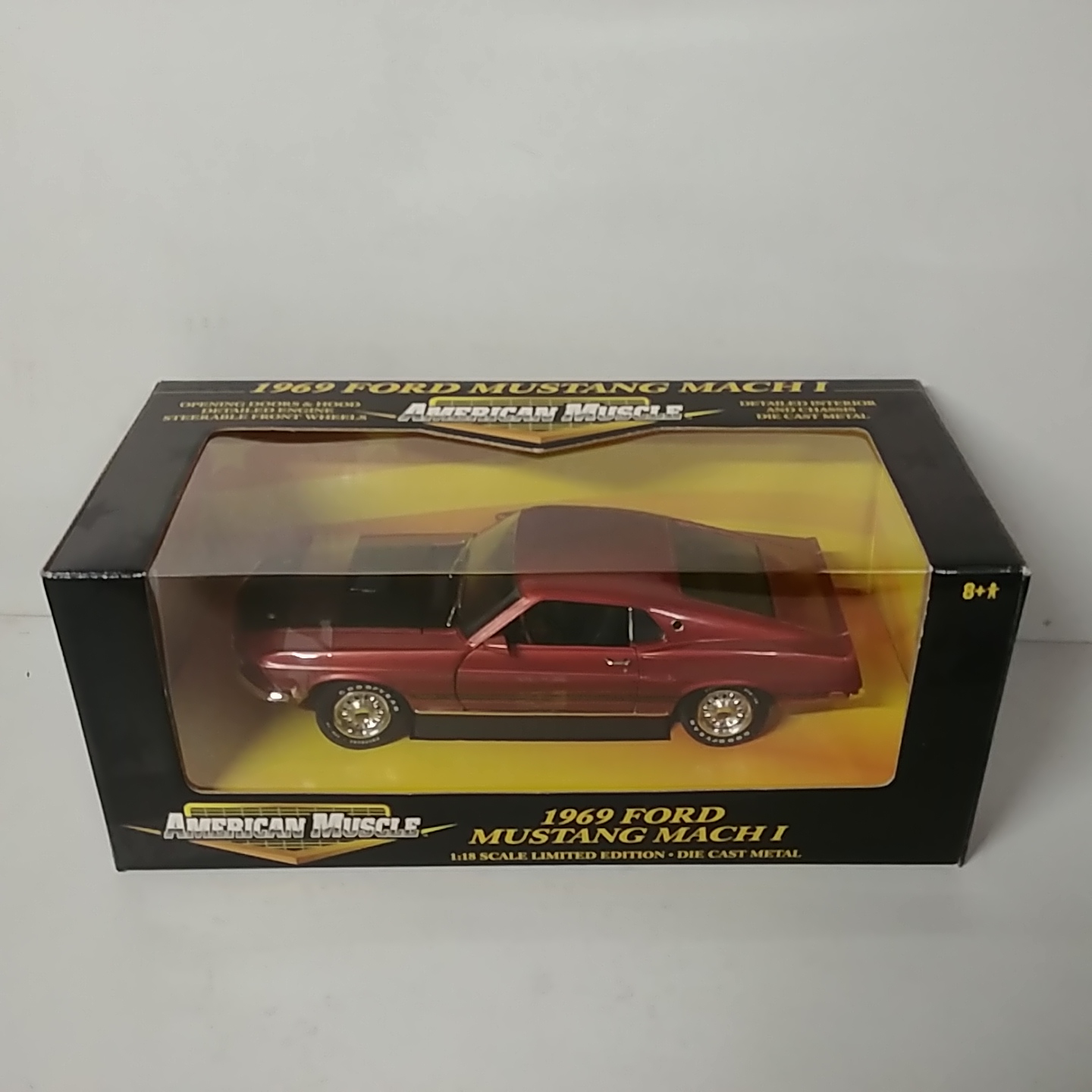 1969 Ford 1/18th Mustang Mach1 Indian Fire Red