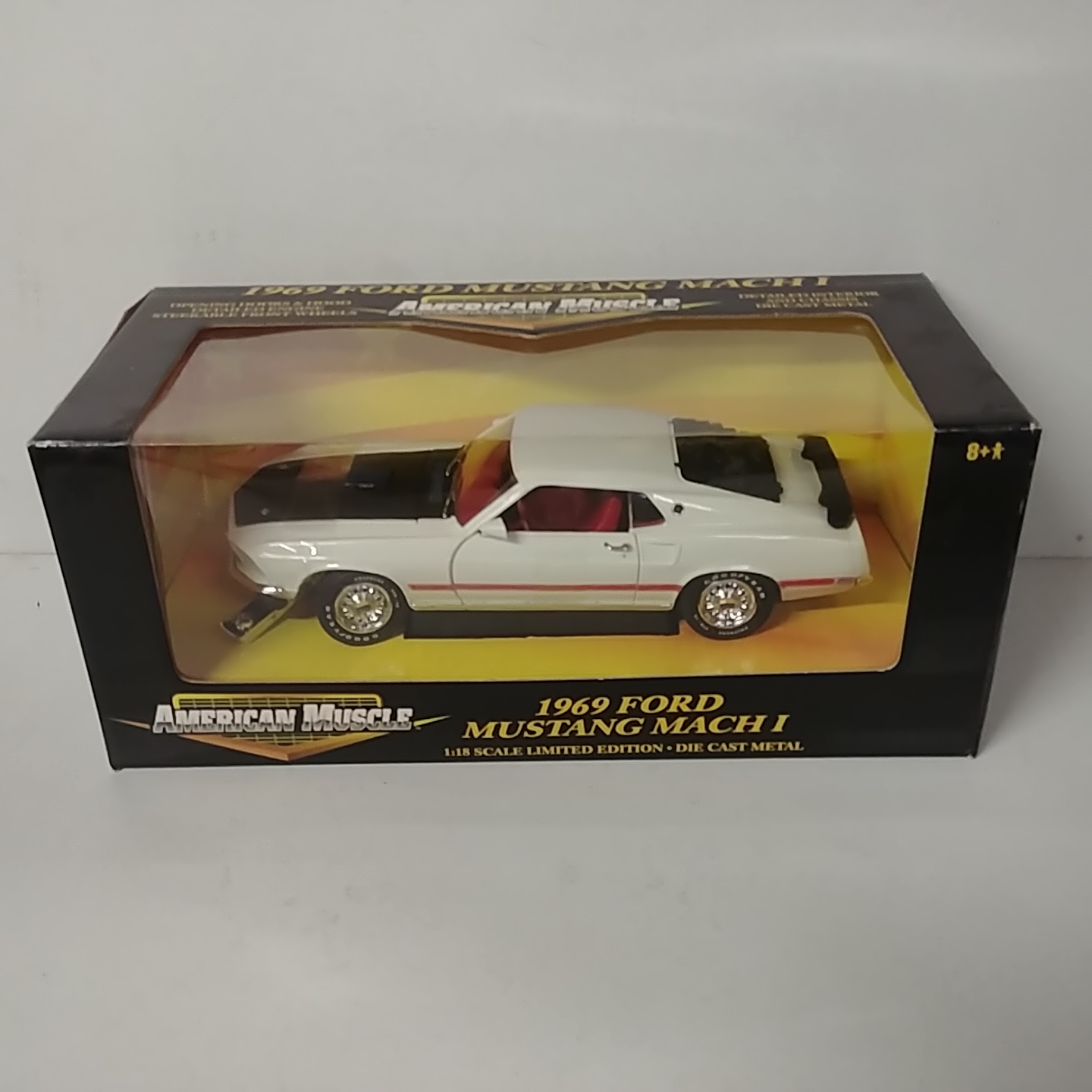 1969 Ford 1/18th Mustang Mach1 White