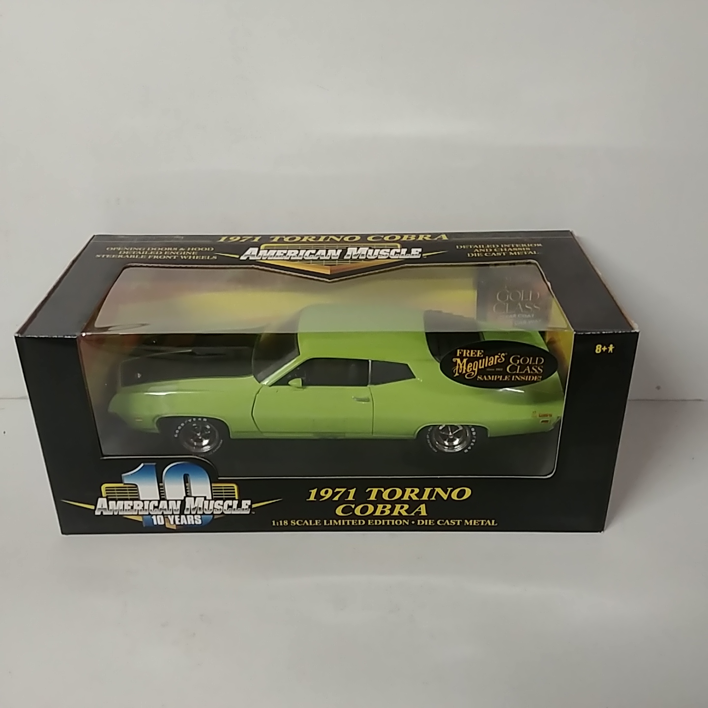 1971 Ford 1/18th Torino Cobra Grabber Lime