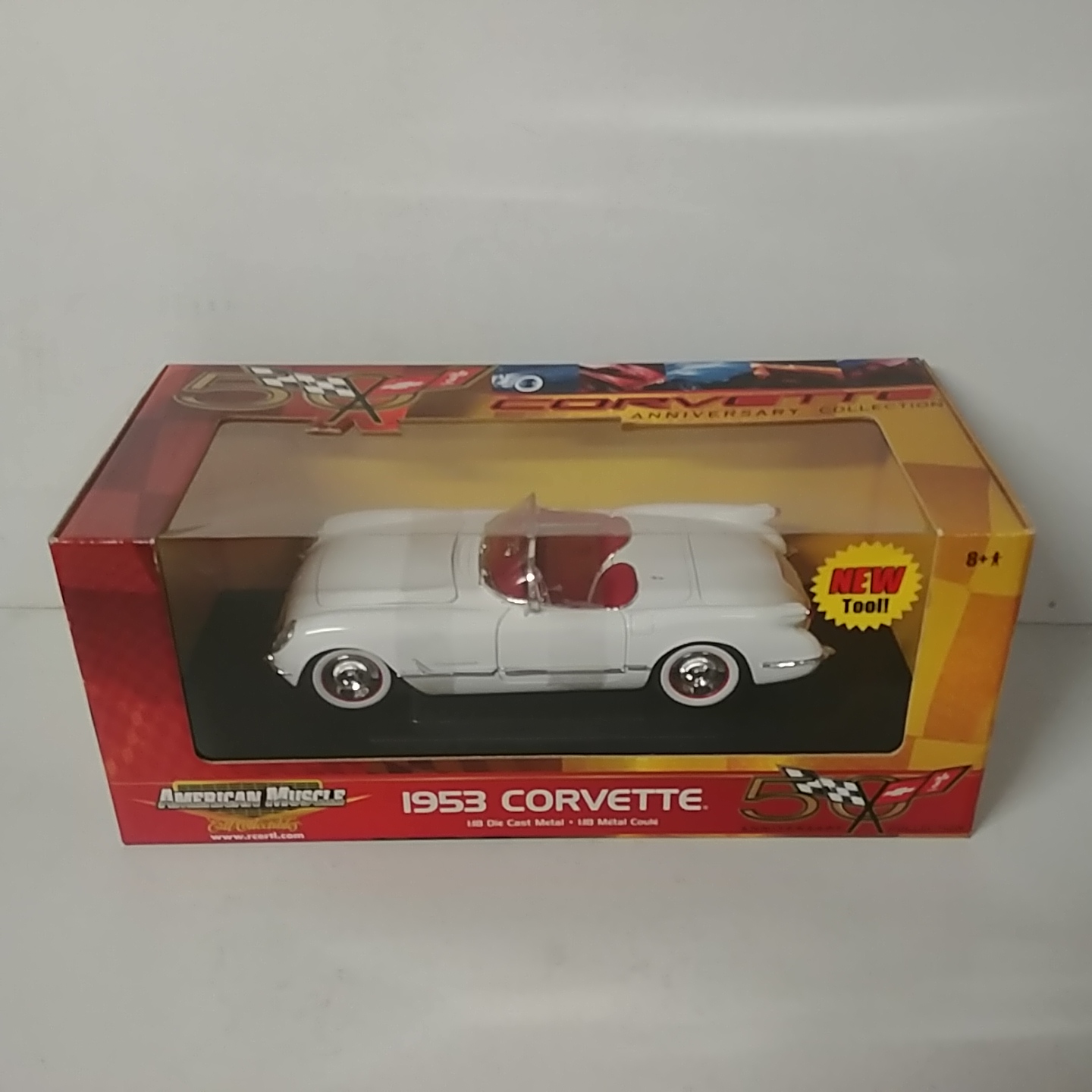 1953 Chrevolet 1/18th Corvette 50th Anniversary White