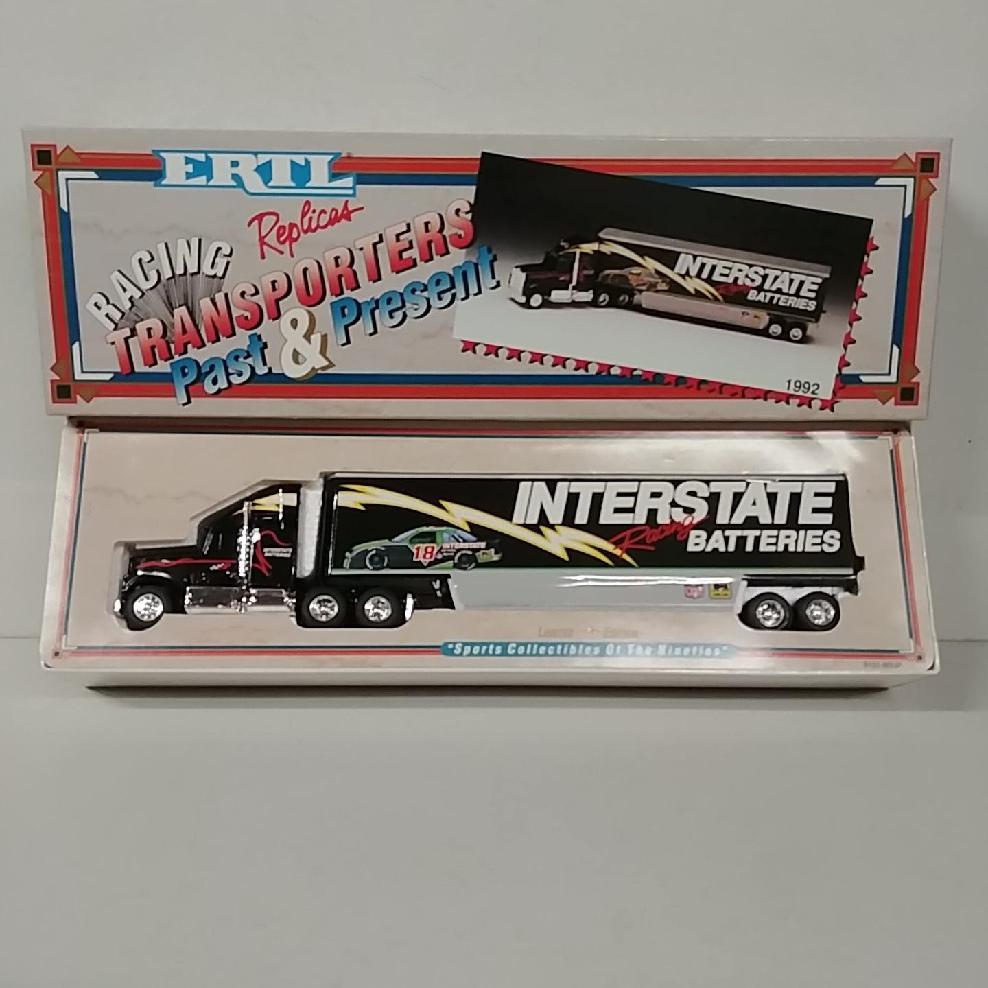 1992 Dale Jarrett 1/64th Interstate Batteries hauler