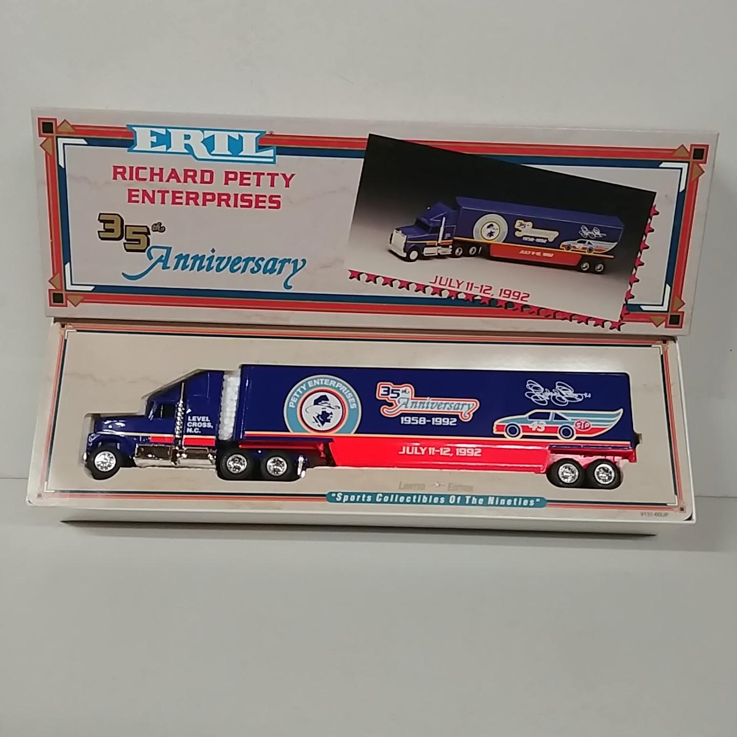 1992 Richard Petty 1/64th STP "35th Anniversary" Ertl hauler