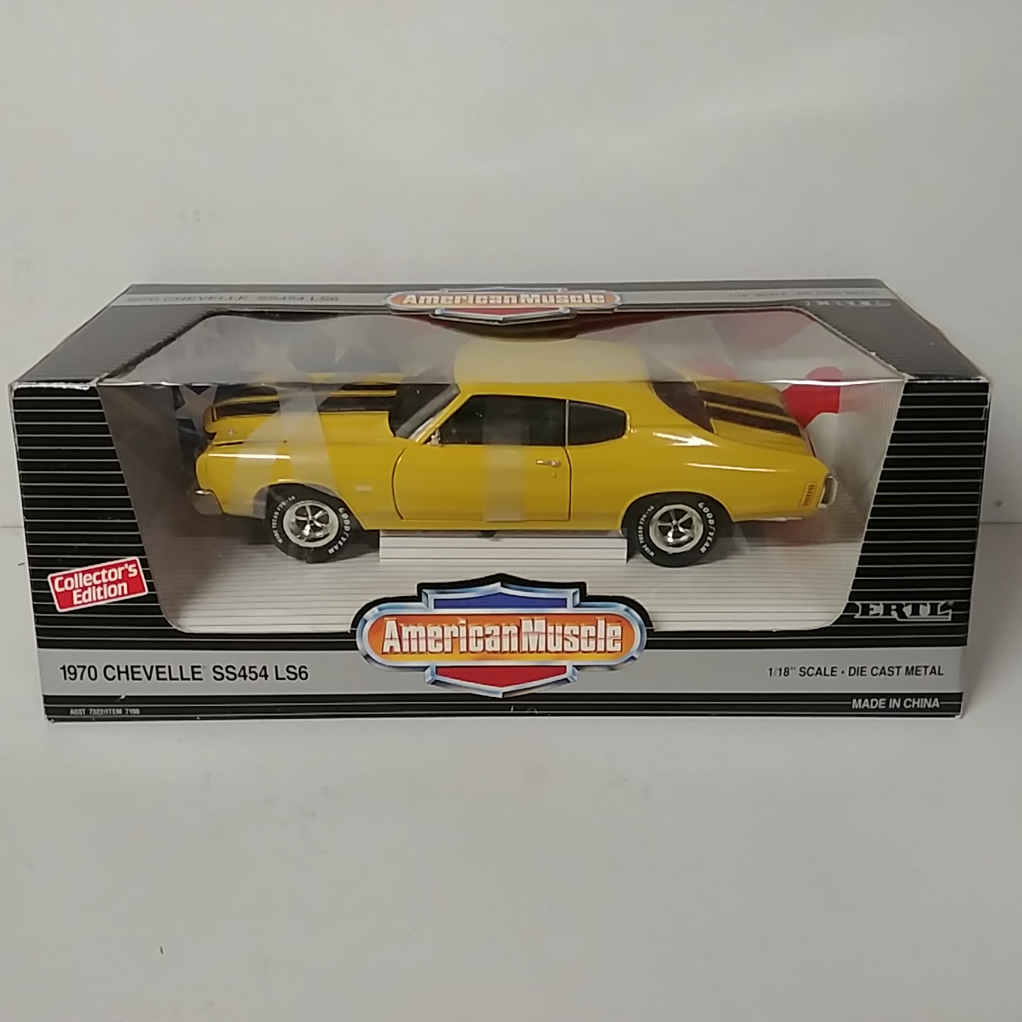 1970 Chevy 1/18th Chevelle SS 454 LS6 Yellow