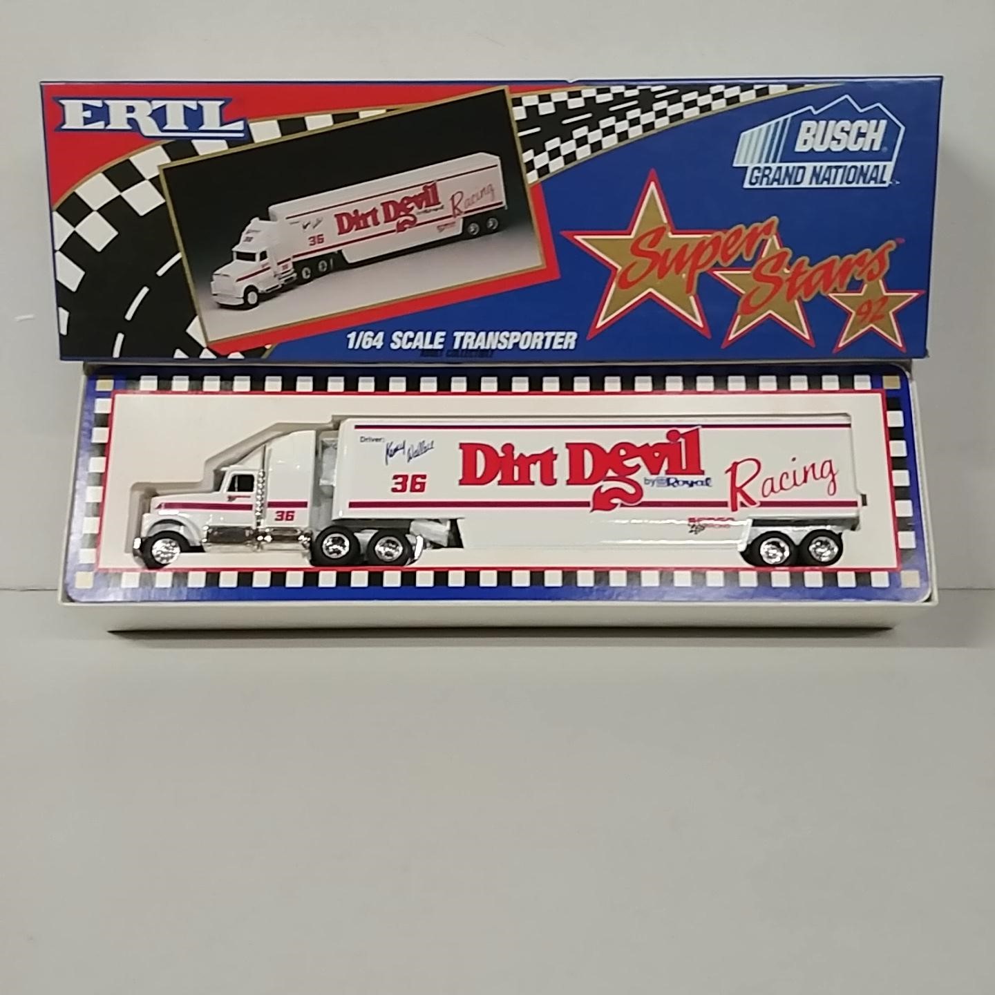 1993 Kenny Wallace 1/64th Dirt Devil "Busch Series" hauler