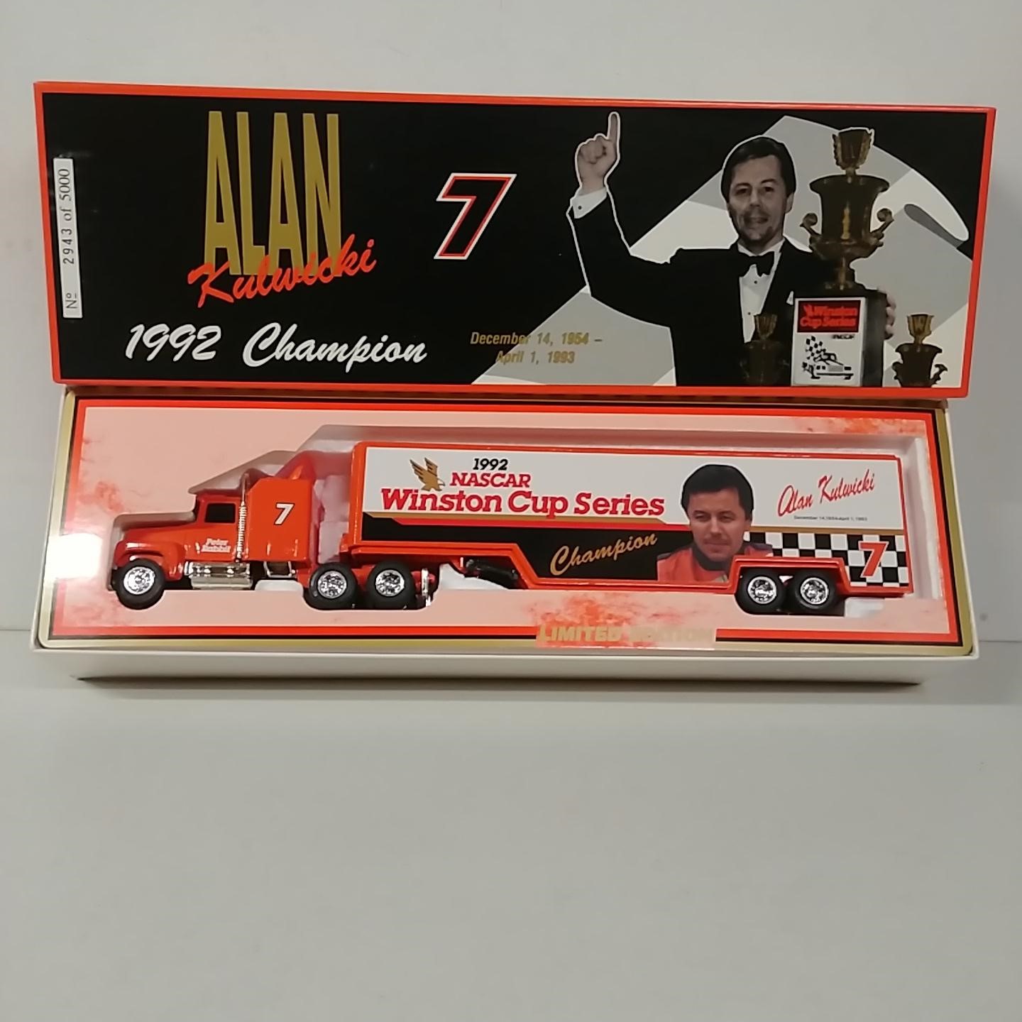 1992 Alan Kulwicki 1/64th "Winston Cup Champion" hauler