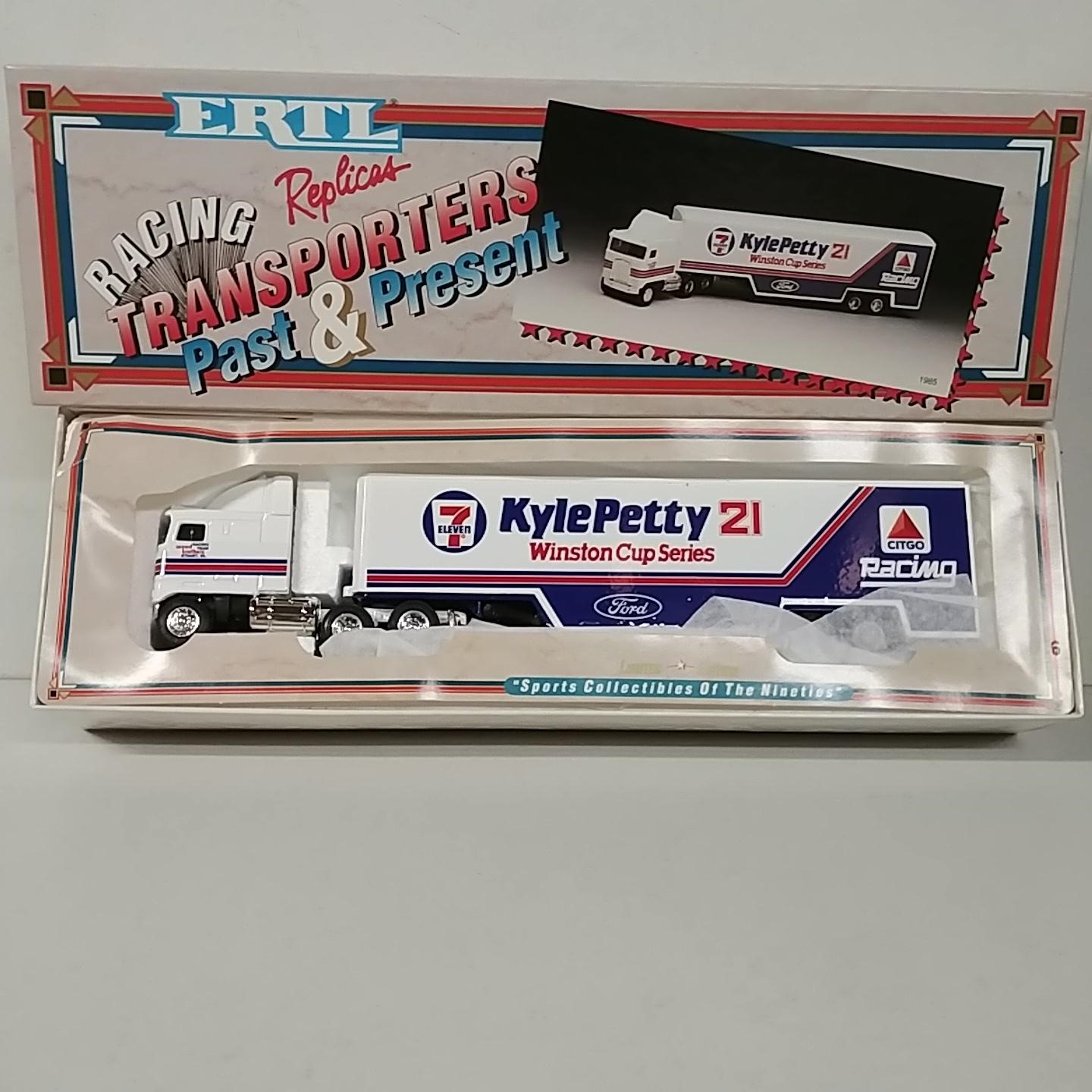 1985 Kyle Petty 1/64th 7-Eleven Ertl hauler