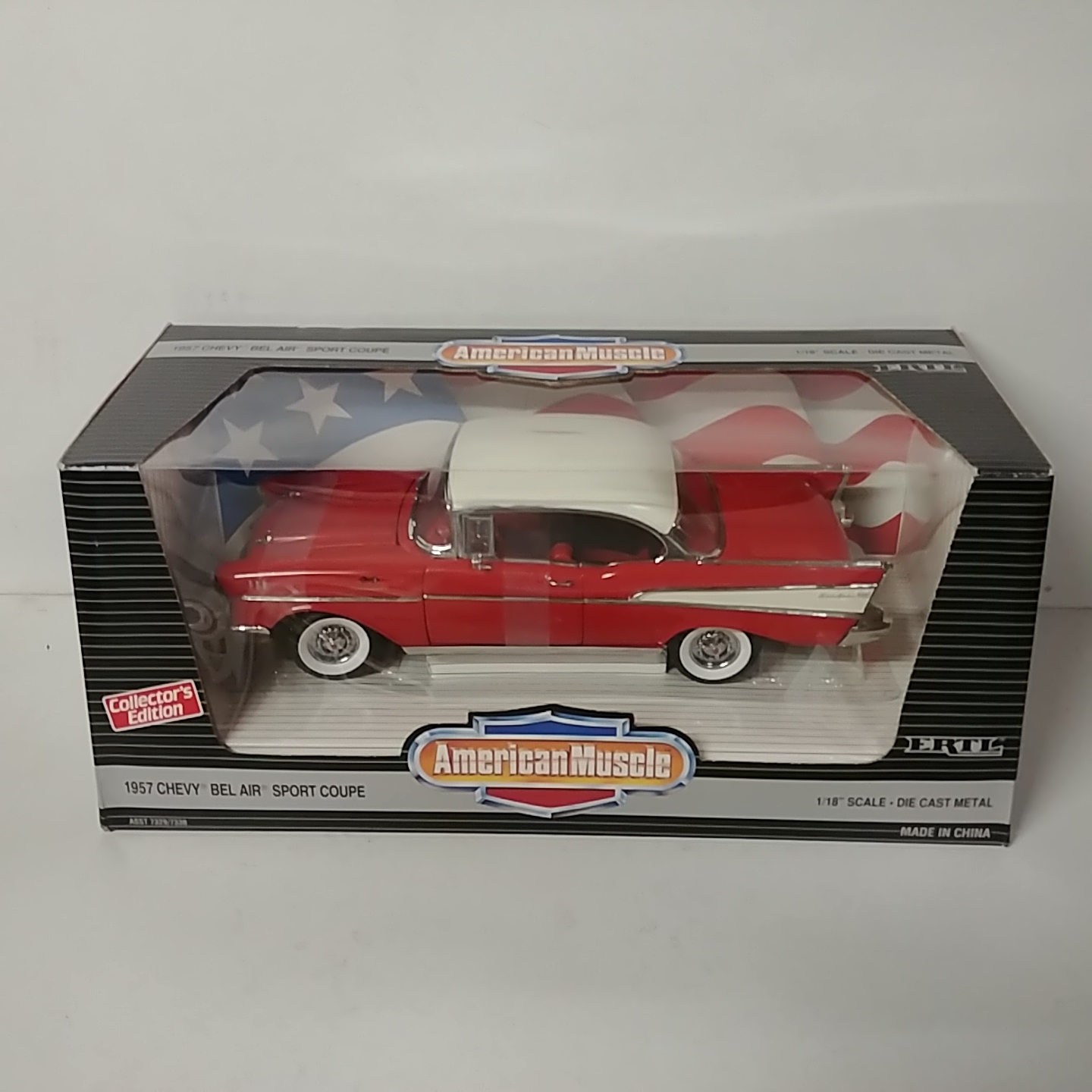 1957 Chevrolet 1/18th Bel Air Sport Coupe Red