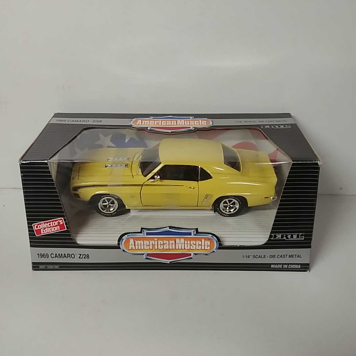 1969 Chevrolet 1/18th Camaro Z28 Yellow