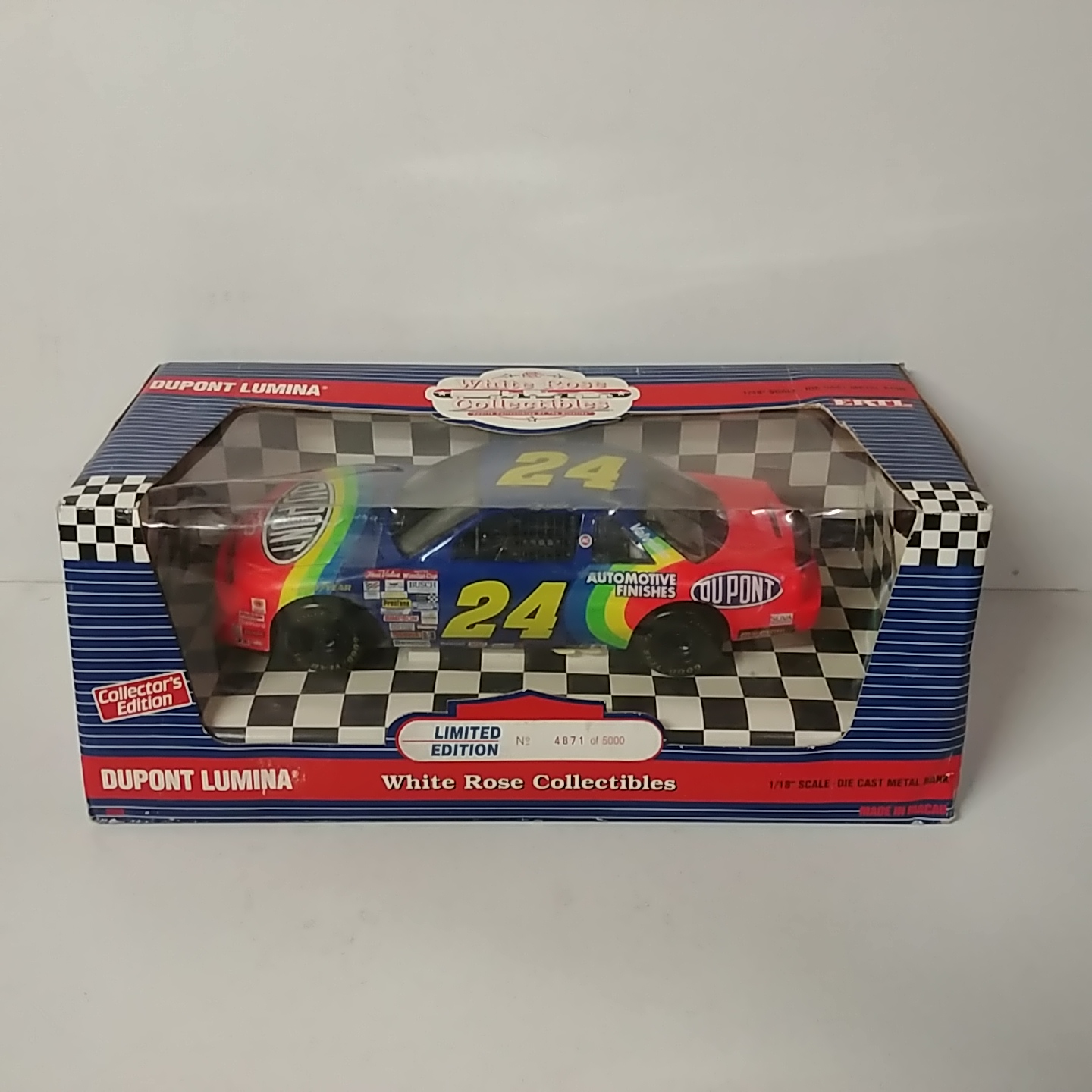 1995 Jeff Gordon 1/18th Dupont Monte Carlo clear window bank by WRC