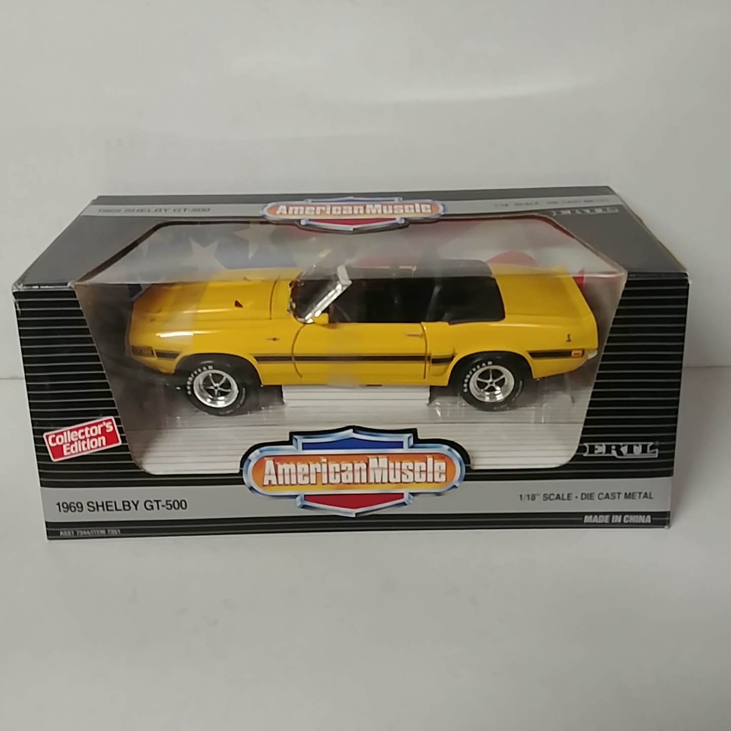 1969 Ford/18th Mustang Shelby GT 500 Convertible Yellow