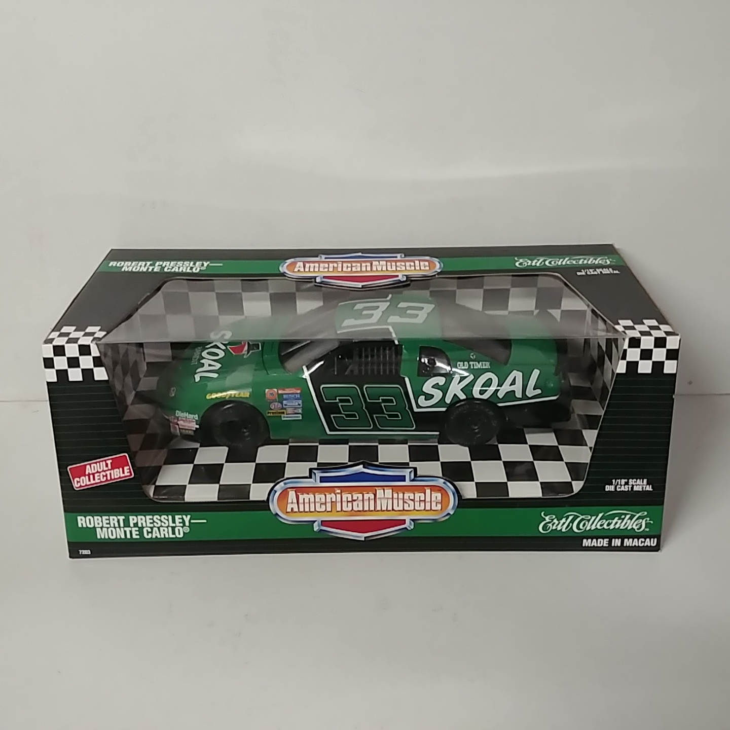 1995 Robert Pressley 1/18th Skoal Monte Carlo