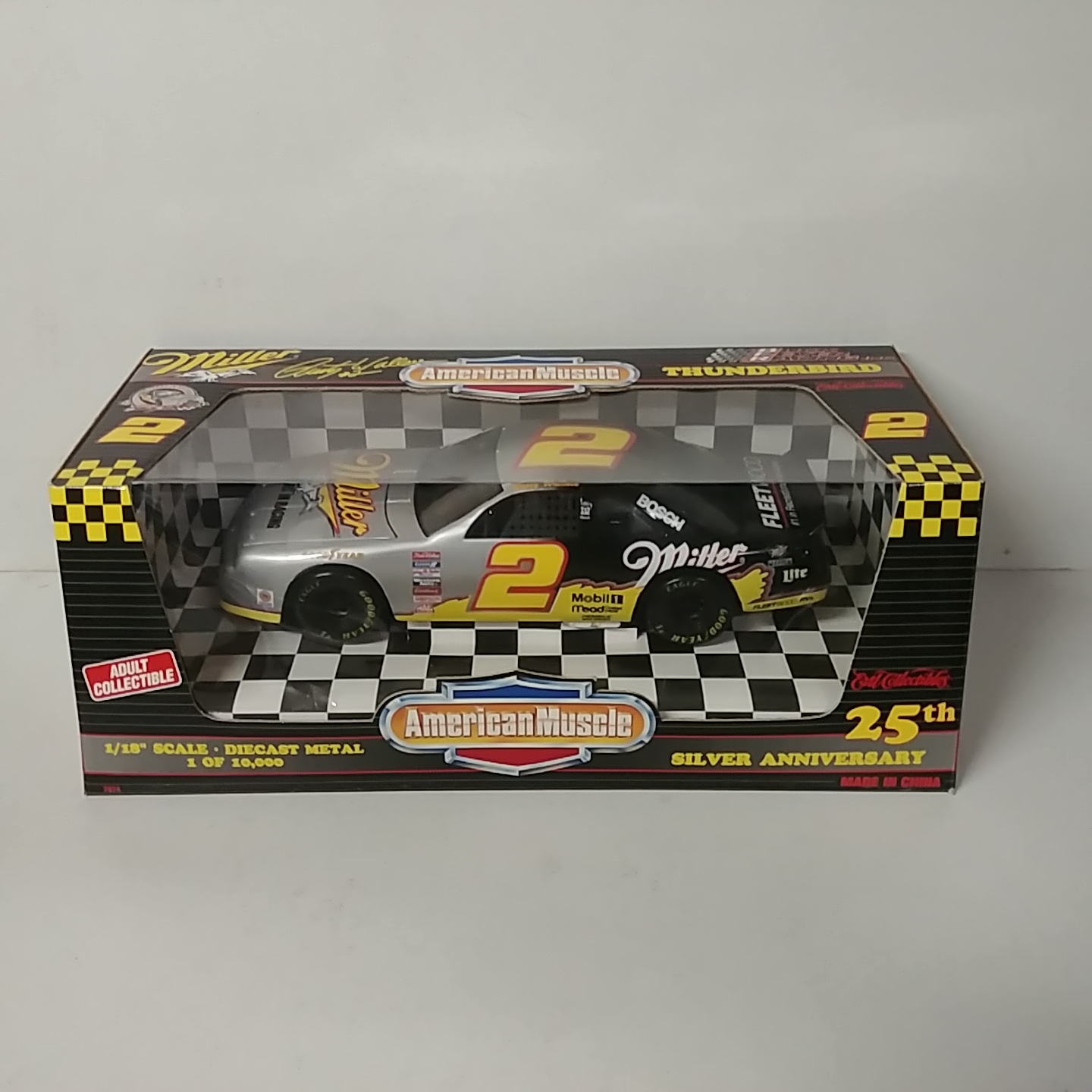 1996 Rusty Wallace 1/18th Miller Racing "25th Anniversary" Thunderbird