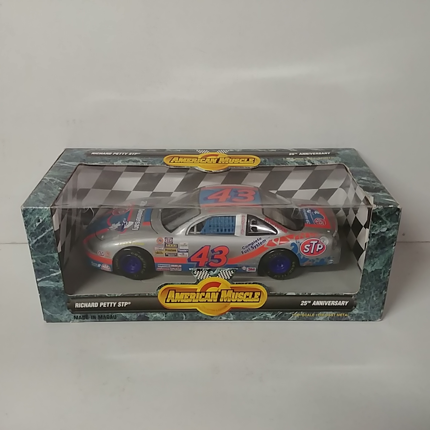 1996 Bobby Hamilton 1/18th STP "25th Anniversary" Silver Scheme