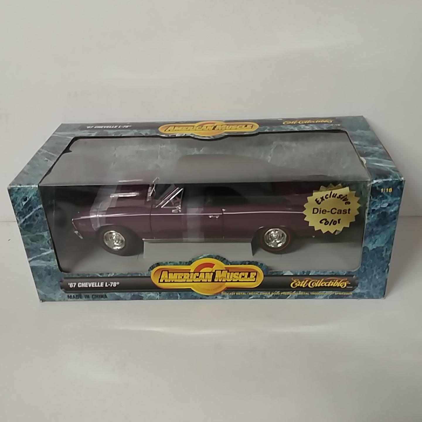 1967 Chevrolet 1/18th Chevelle L-78 Purple with Vinyl Top