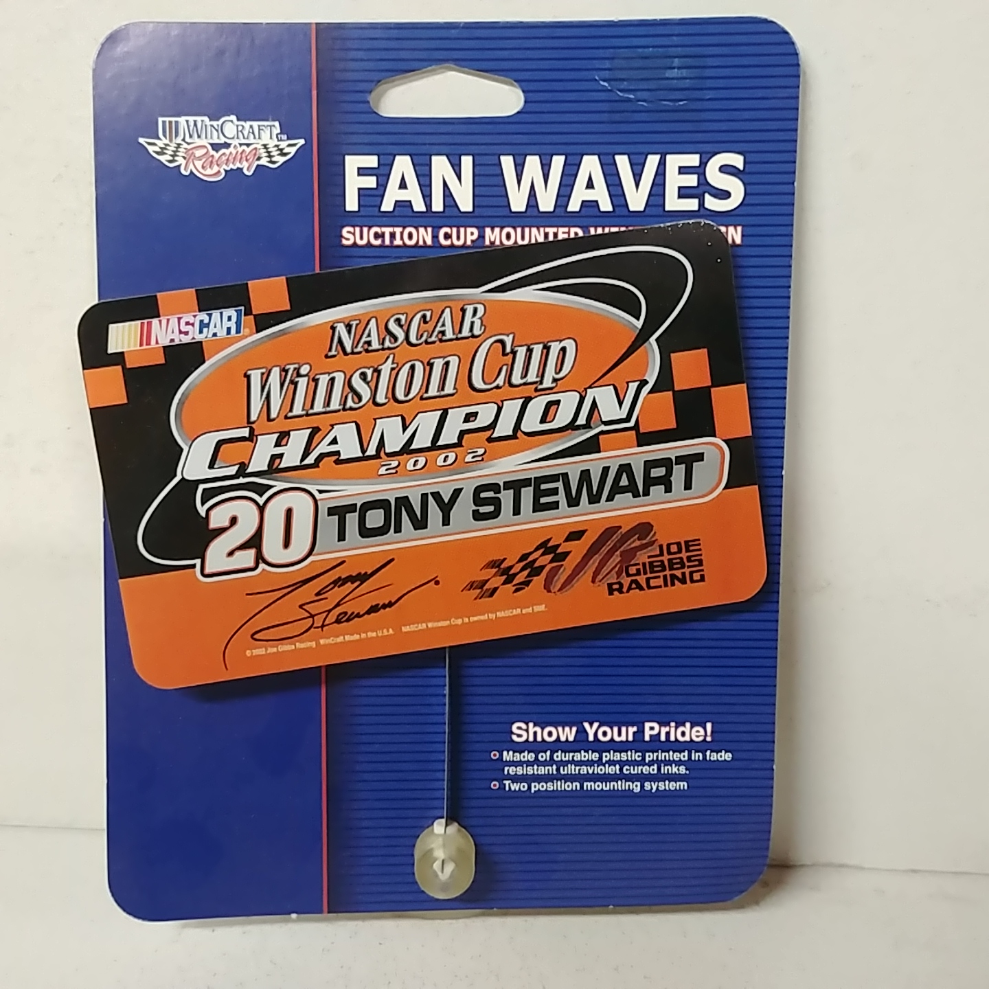 2002 Tony Stewart Home Depot "Winston Cup Champion" Fan Wave