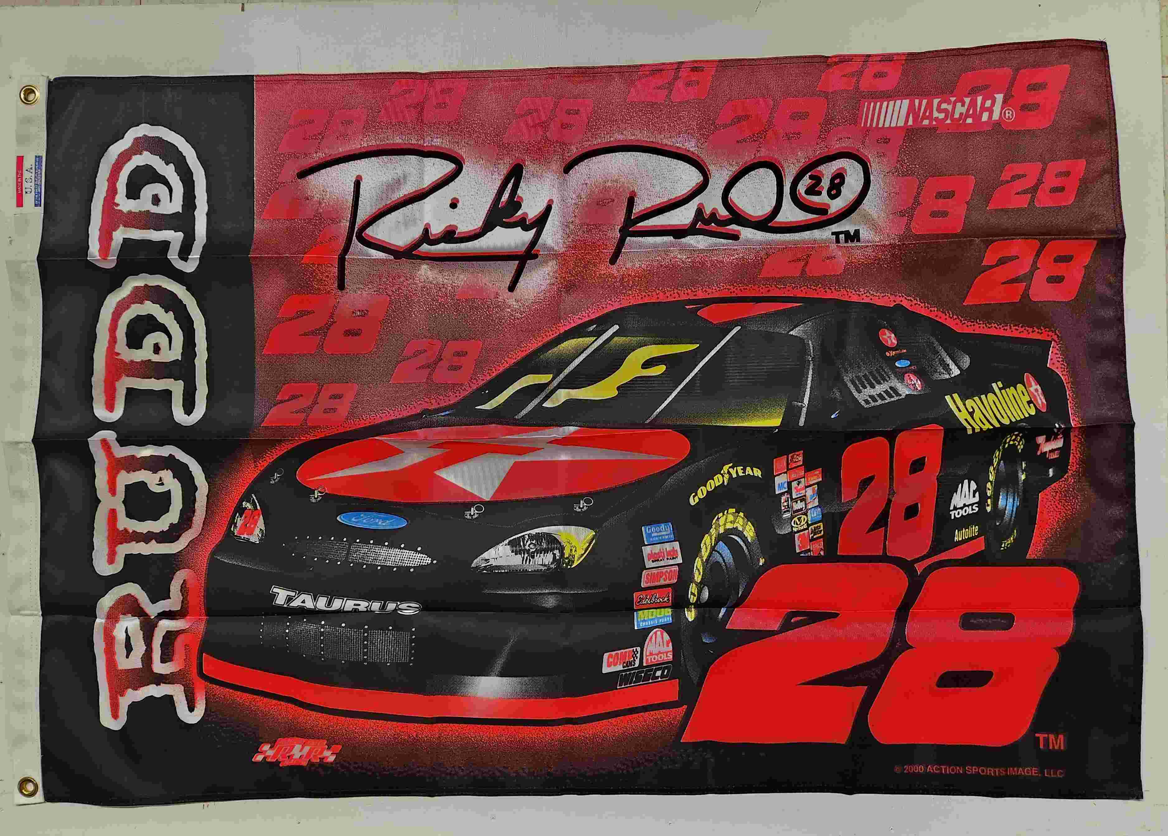 2000 Ricky Rudd Texaco Havoline fan flag