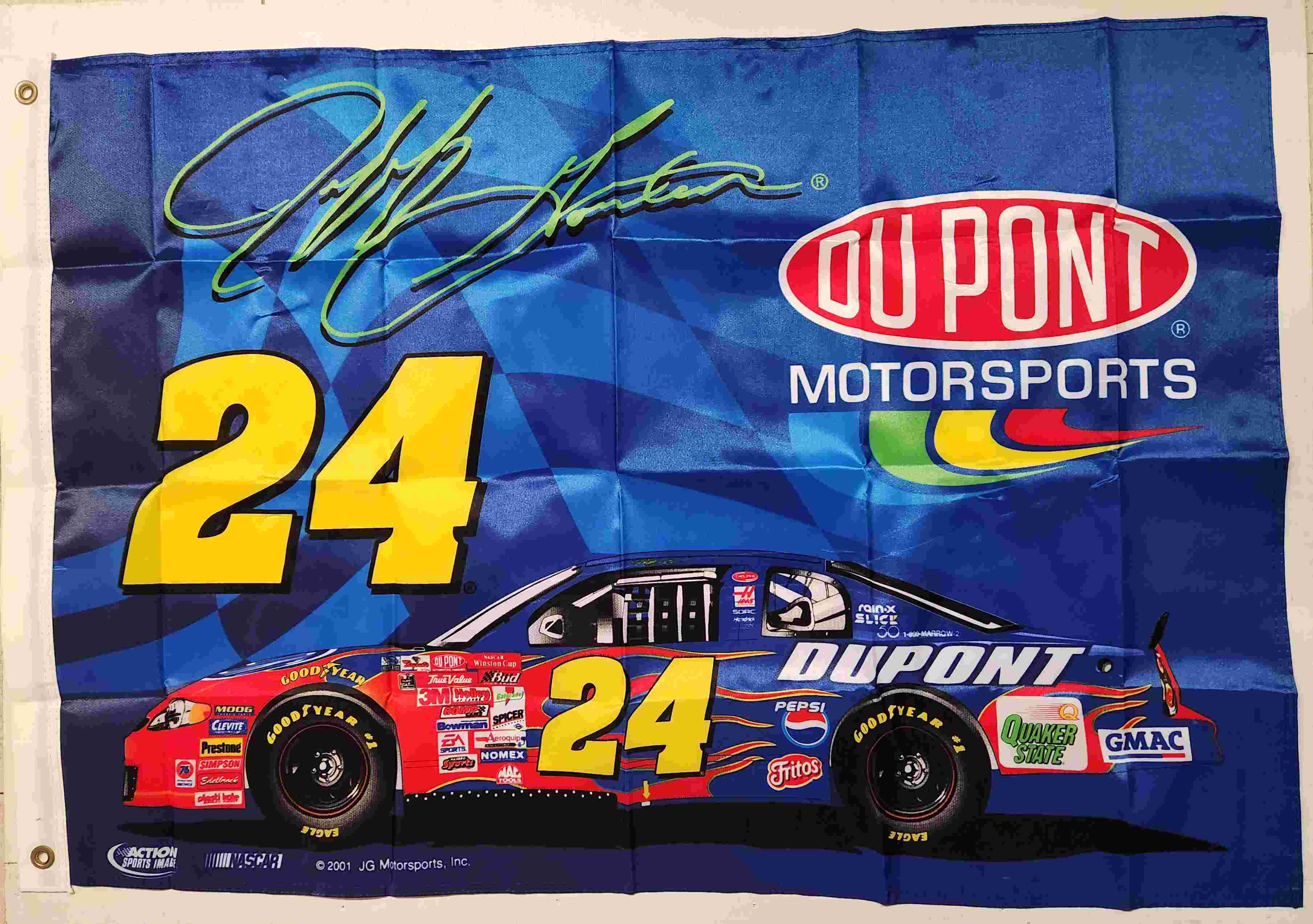 2001 Jeff Gordon Dupont fan flag