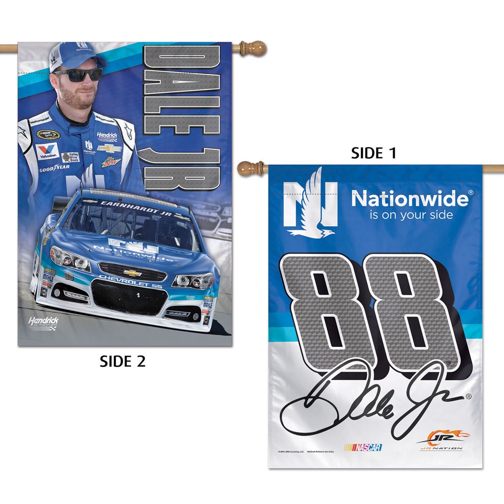 2015 Dale Earnhardt Jr Nationwide Insurance 2 sided pole flag