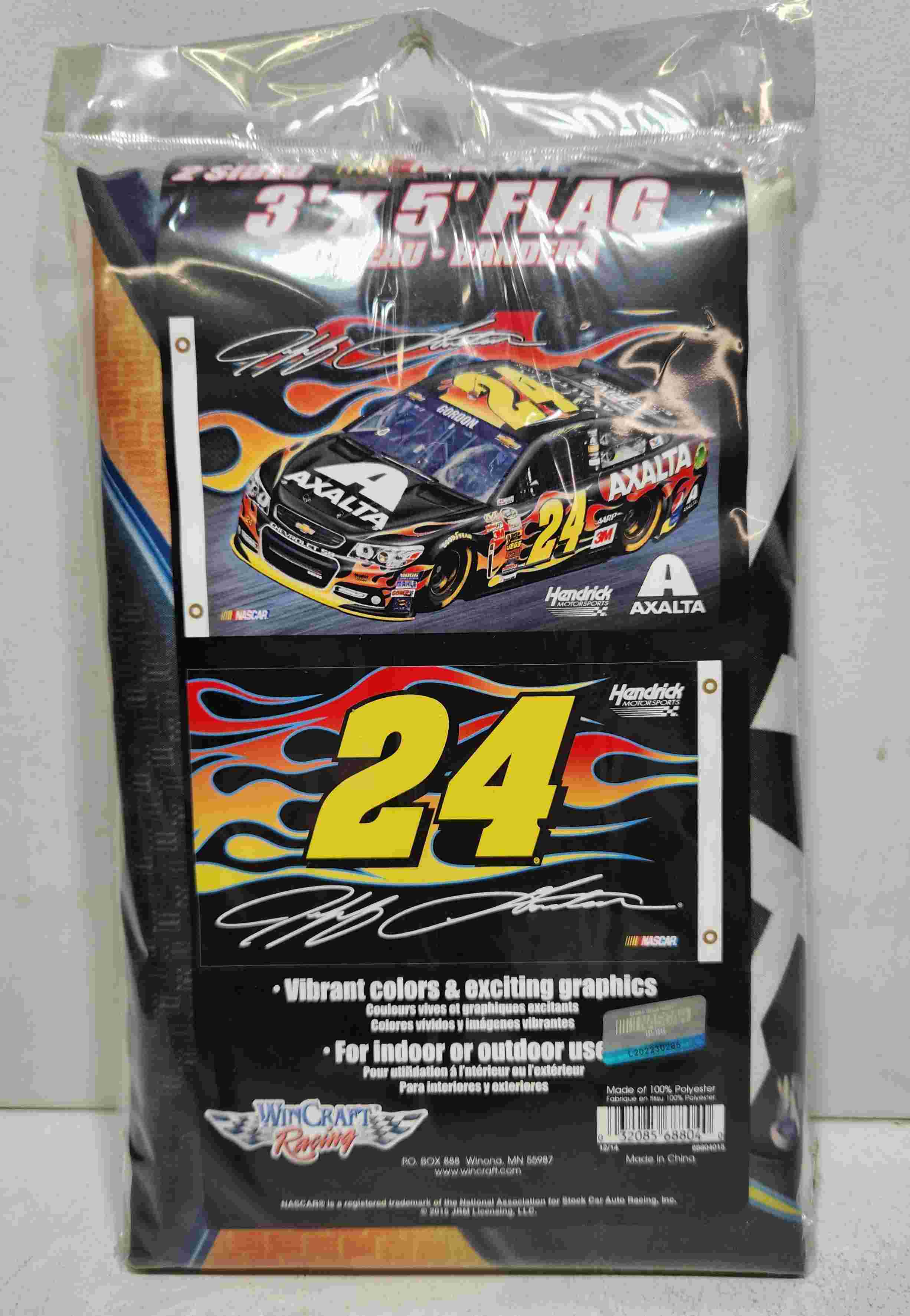 2015 Jeff Gordon Axalta "2 Sided 3X5" fan flag