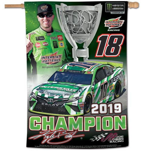 2019 Kyle Busch Monster Energy Series Champion pole flag