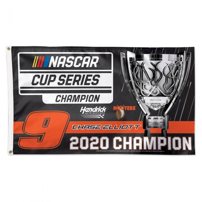 2020 Chase Elliott Hooters "NASCAR Cup Champion" 3x5 flag