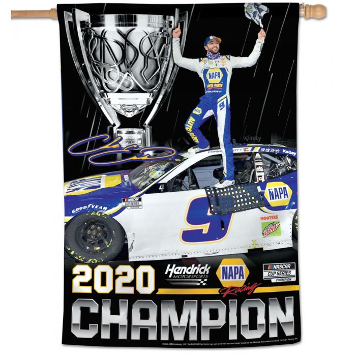 2020 Chase Elliott NAPA "NASCAR Cup  Champion" pole flag